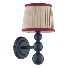 Harewood Wall Light Matt Blue With Shade
