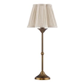 Lydian Table Lamp With Linen Scalloped Shade