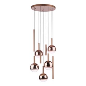 Telis 9 Light Clutter Pendant In Bronze