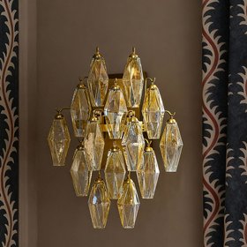Atkin And Thyme Oriana Lustre Glass Wall Light, £159