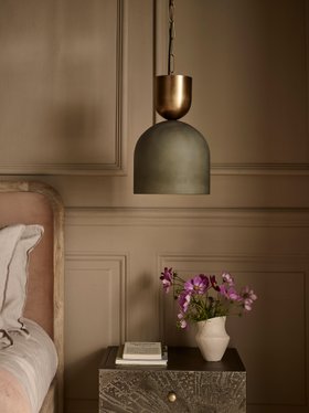 Atkin And Thyme Thea Frosted Glass Pendant, £119