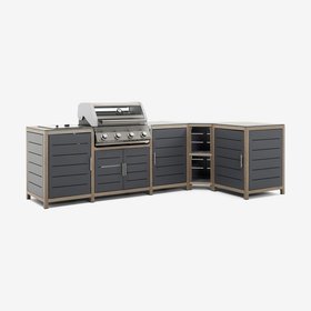 Savannah Outdoor Burner Modular Kitchen Set In Birch