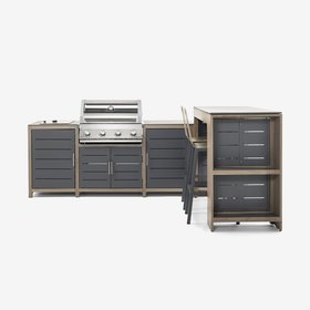 Savannah Outdoor Burner Modular Kitchen Set In Birch