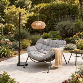 Matera Rechargeable Rattan Floor Lamp