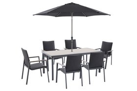 Savannah 6 Seat Dining Set In Birch