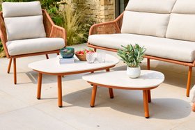 Olivia Sofa Lounge Set Terracotta