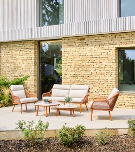 Olivia Sofa Lounge Set Terracotta