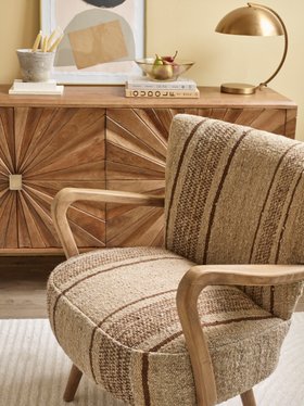 Calvin Armchair In Stripe