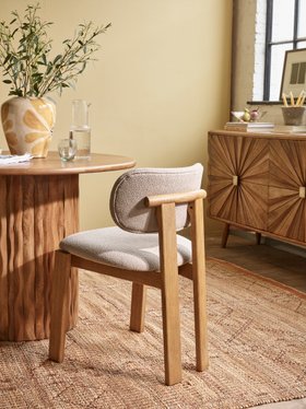 Cora Armless Dining Chair In Neutral