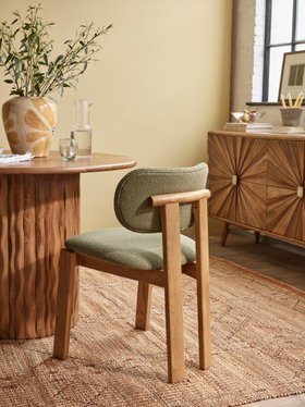 Cora Armless Dining Chair In Olive