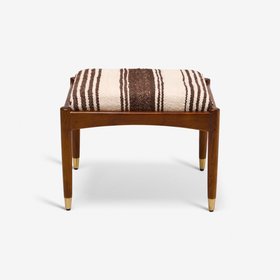 Levi Striped Footstool