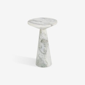 Basso Marble Side Table In Fantasy Brown