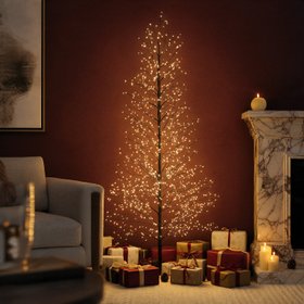 1.8m Micro LED Black Twig Tree