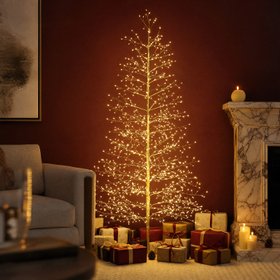 1.8m Micro LED Champagne Twig Tree
