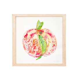 Watercolour Peach Print Wall Art By Becca Boyce