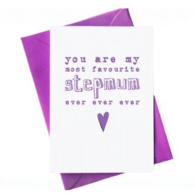 Funny Favourite Stepmum Mother's Day Card