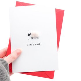 I Love Ewe Woolly Greeting Card