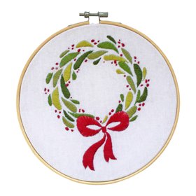Christmas Wreath Embroidery Kit