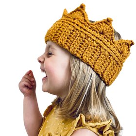 Handmade Crochet Crown for Kids