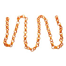 Handmade sustainable orange bamboo garland