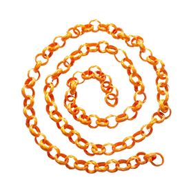 Handmade sustainable orange bamboo garland