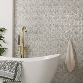 Lucy Bloom Gloss Multicolour Patterned Porcelain Wall Tiles