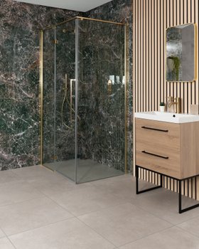 Trepanel Aqua Luxe® Green Dramatic Marble Effect Embossed Gloss SPC XXL Wall Panel