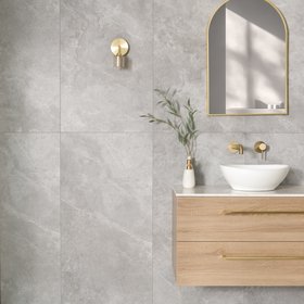Trepanel Aqua Luxe® Grey Textured Natural Stone Effect Matt SPC Wall Panels