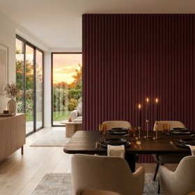 Trepanel® Windsor Wine Matt Acoustic Wall Panels