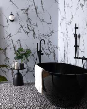Trepanel Aqua Luxe® Calacatta Marble Effect Satin Embossed SPC