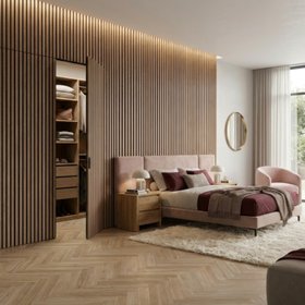 Trepanel® Smoked Oak Acoustic Wood Wall Panels