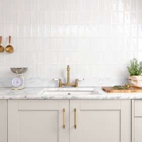 Rustic Ceramic White Gloss Mini Metro Wall Tiles From Walls And Floors