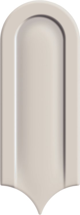 Gala Ivory Scallop Art Deco Gloss Ceramic Wall Tiles