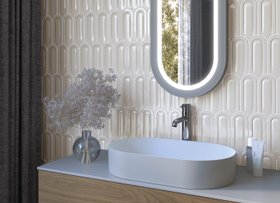 Gala Ivory Scallop Art Deco Gloss Ceramic Wall Tiles
