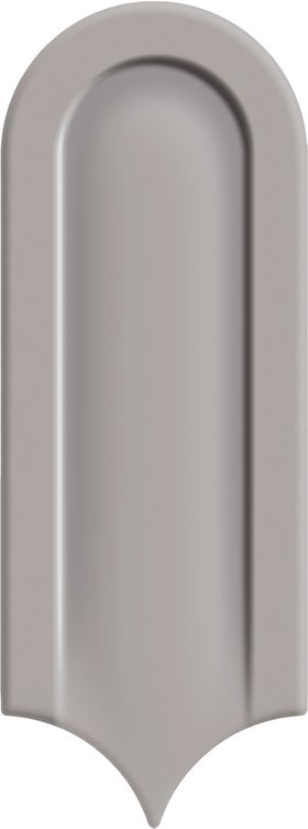 Gala Pearl Grey Scallop Art Deco Gloss Ceramic Wall Tiles