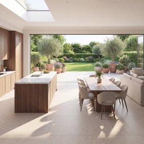 Fossil Beige Stone Effect Matt Porcelain Floor Tile