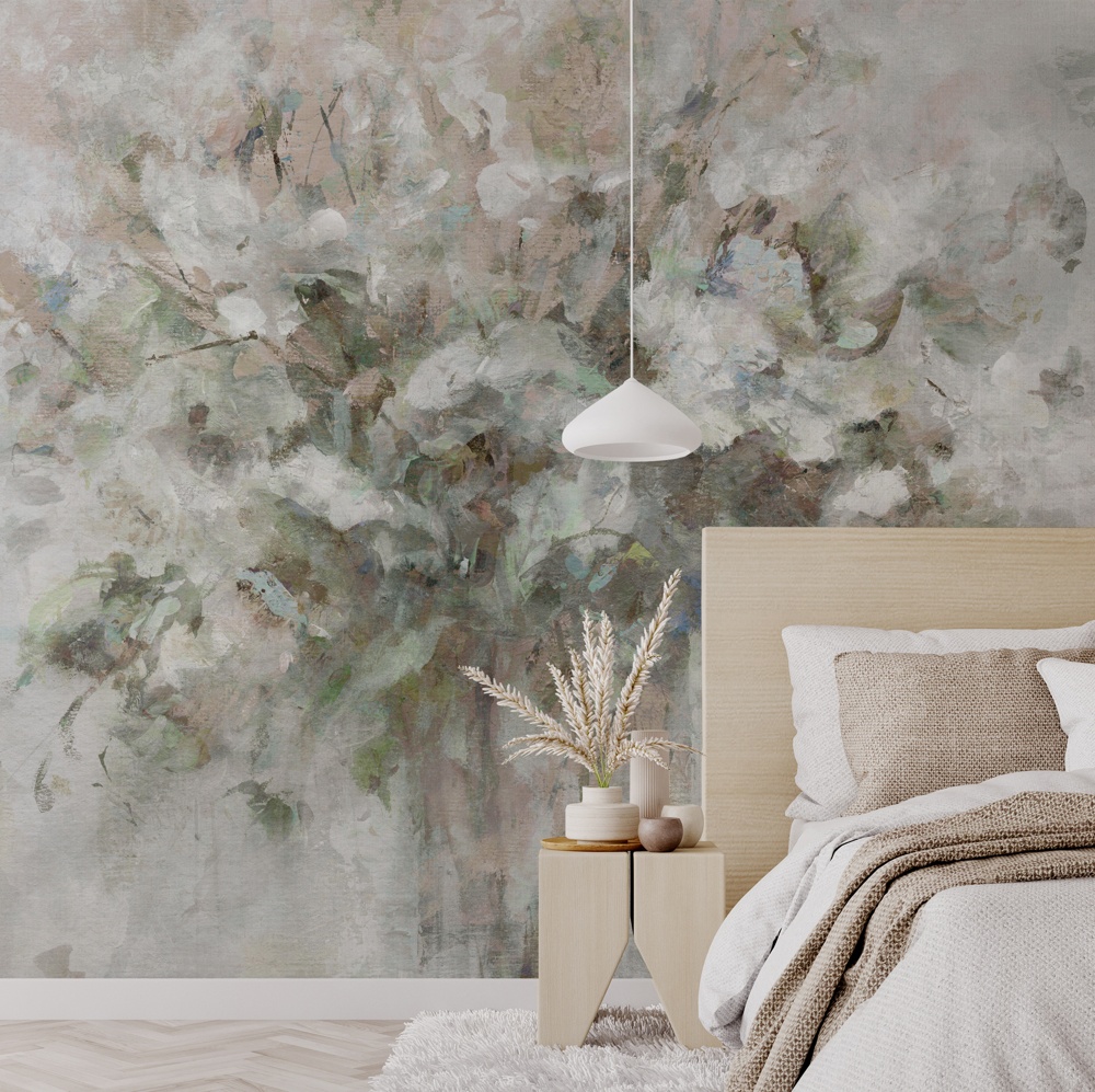 Blooming Textures Floral Wallpaper Mural by Carol Robinson at Wallsauce