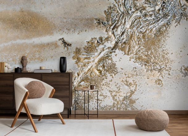 Entwined Abstract Wallpaper Mural by Petra Meikle de Vlas at Wallsauce