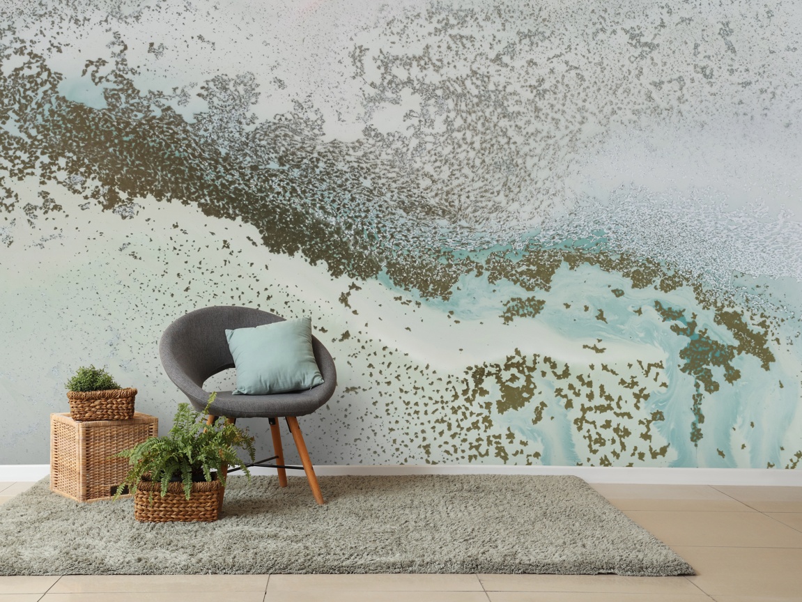 Shallow Pass Abstract Ocean Wallpaper Mural by Petra Meikle de Vlas at Wallsauce