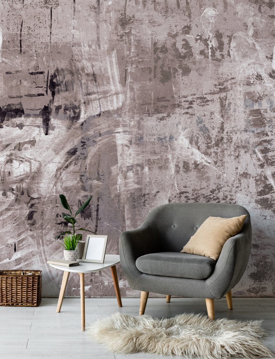 Dusty Palette Waves Mural by Giulio Iurissevich at Wallsauce