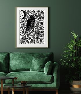 Barn Owl By Night Limited Edition Print