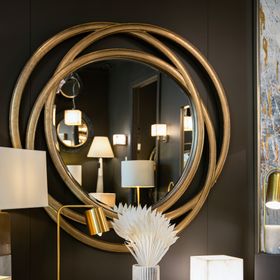 Dove Gold Mirror - RV Astley