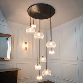 Astley Nine Pendant in Dark Bronze - RV Astley