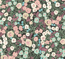 Flora Ditsy Wallpaper - Midnight - Glasshouse Collection - Ohpopsi