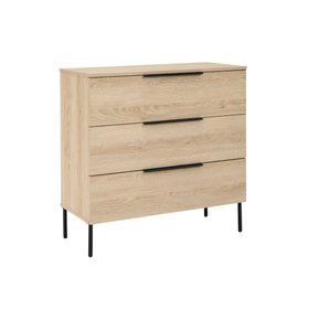 Luna 3 Drawer Chest - Oak