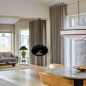 Dome 625 - Black Sky Bioethanol Fire - Le Feu