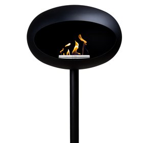 Dome 625 - Black Ground Steel Low Bioethanol Fireplace - Le Feu