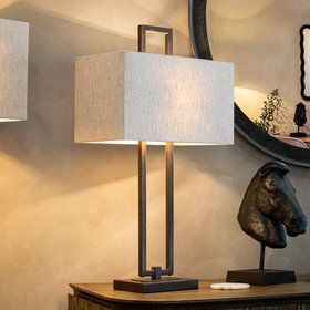 50860 Danby Dark Bronze Table Lamp Lighting RV Astley Roomset