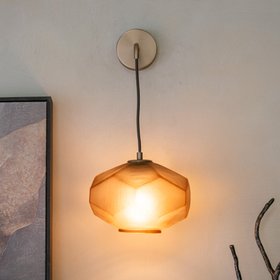 50802 Zito Wide Brown Glass Shade Lighting RV Astley Roomset 5