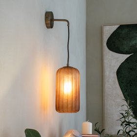 50866 Zito Tall Brown Glass Shade Lighting RV Astley Roomset 3